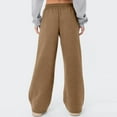 thumbnail image 4 of Wide Leg Sweatpants for Women Baggy Low Waist Pants Warm Casual Drawstring Athletic Lounge Wear 2026 Khaki XL, 4 of 6