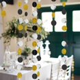 thumbnail image 3 of Cheerland Gold Back Circle Dots Garland streamers Party Decorations Hanging Backdrop Decoration, 3 of 8