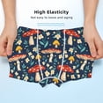 thumbnail image 3 of Yiaed Colorful Mushrooms Print Boys' Boxer Briefs Cotton Casual Stretch Comfort Boys Boxers - Kids Boxer Briefs Underwear for Boys (6-18)-X-Large, 3 of 5