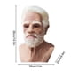 thumbnail image 3 of Máscara facial de abuelo anciano de Halloween, emulsión realista, máscara facial humanoide arrugada, máscara de anciano para fiesta, Mardi Gras, cobertura para la cabeza, maquillaje de anciano, 3 of 9