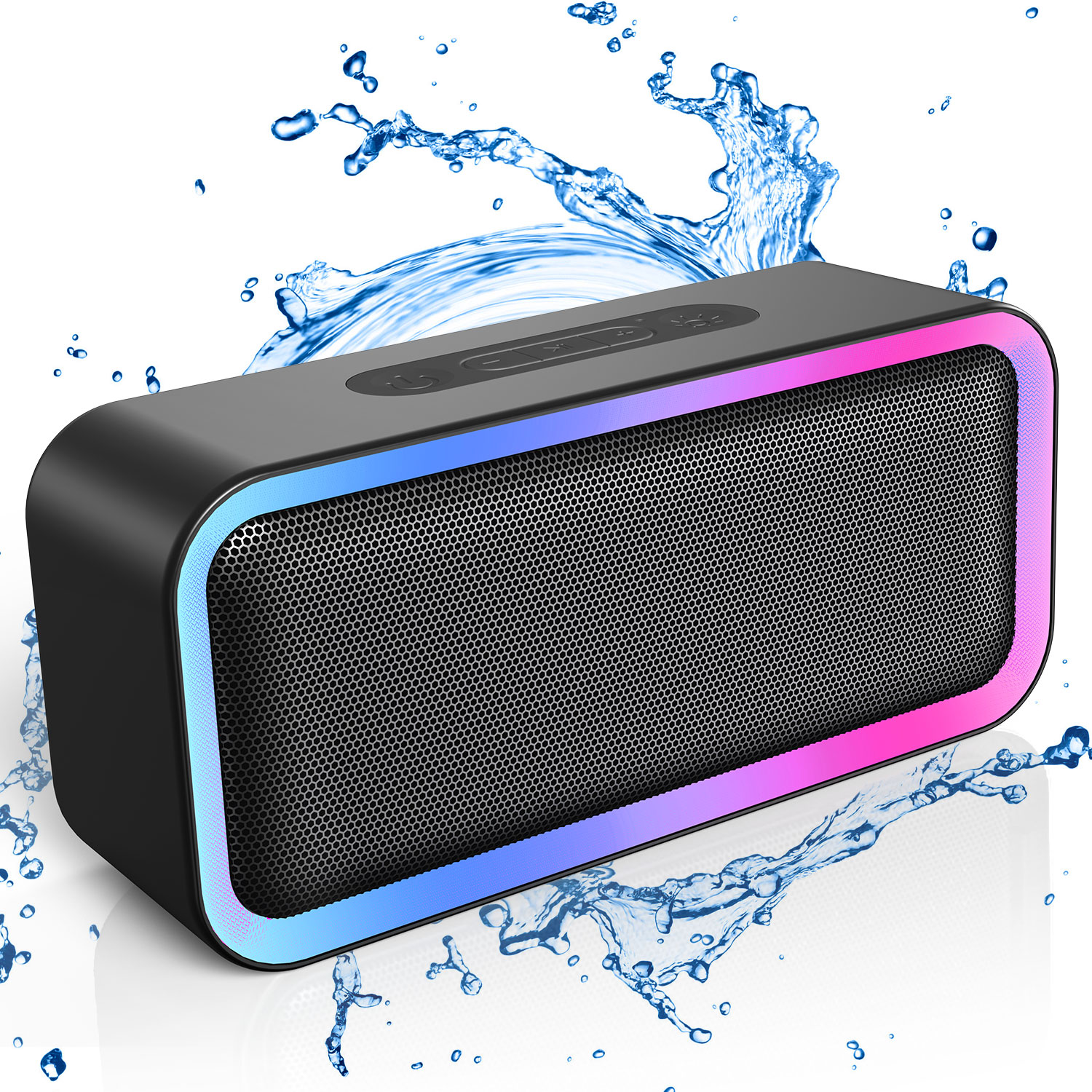 LENRUE A8 10W Portable Wireless Bluetooth Speaker RGB Lights HD LENRUE A8 10W Portable Wireless Bluetooth Speaker RGB Lights HD