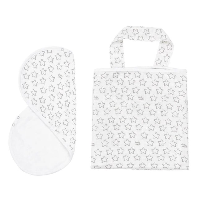 Sabana de Lactancia Baby Mink Set Estrelllas Blanco
