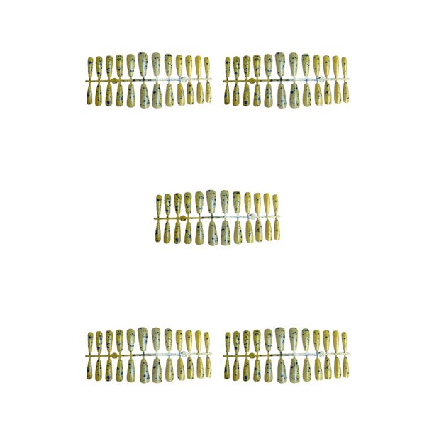 Vogacara 24 Uds. De uñas postizas en forma de T, prensa extralarga en envoltura completa, puntas de uñas postizas, suministros para uñas para mujeres y Type2 NO2 Vogacara CBP456245