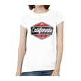 thumbnail image 1 of California Sun Surf Fun T-Shirt à Manches Courtes pour Femmes - Blanc - 2TG, 1 of 1