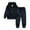 Z#45 Black, variant on Toddler Kids Baby Boy Girl Clothes Unisex Solid Sweatsuit Long Sleeve Warm Pullover Hooded Tops Pants Set Fall Winter Pajamas Outfits 2-3 Years