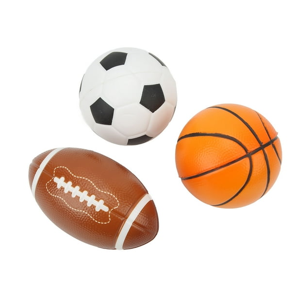 Grip Ball Rugby Basketball Ballon de football en mousse, lot de 4 balles  pour tout-petits Ballon de football souple, baseball, basket-ball et rugby