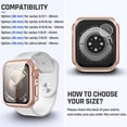 thumbnail image 2 of XiHAMA Waterproof Case Compatible with Apple Watch SE (2nd Gen) Series 6 5 4 Screen Protector, Tempered Glass Hard PC Bumper Face Cover, 2 of 7