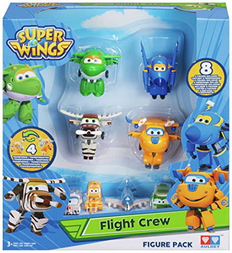Super Wings-Transform-a-Boots 4 Pack + 4 Mini Characters Total of 8 Piece Collections - Flight Crew with Donnie, Bello, Jerome, Mira | Walmart Canada