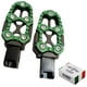 thumbnail image 1 of Par Posapies Traseros Para Moto Genéricos Verdes De Aluminio, 1 of 3