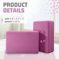 thumbnail image 5 of biguphate 9'' Sturdy Foam Yoga Block, Pink, 2 Pack, 5 of 8