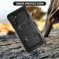 thumbnail image 7 of Takfox Case For Samsung Galaxy A13 5G,Shockproof Heavy Duty Rugged Locking Swivel Holster Belt Clip Kickstand Full Body Hard Shell Phone Cover Case,Black, 7 of 7