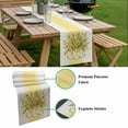 thumbnail image 5 of Eucalyptus Yellow Table Runner - 70 Inch Long, Kitchen Dining Table Runner Dresser Scarves, Vintage Bottle Succulents Flower Stripe Farmhouse Decor for Coffee Tables Wedding Party Banquet, 5 of 8
