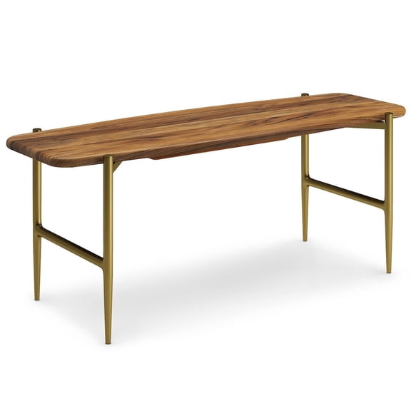 Simpli Home Wagner 46 inch Wide Bench in Natural
