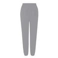 thumbnail image 5 of Roncen Women's Solid Elastic Waist Trousers - Stretchy High-Waisted Casual Pants with Pockets, Straight-Leg Comfortable Trousers for Everyday Wear, 5 of 7