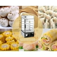 thumbnail image 3 of EQCOTWEA Electric Commercial Bun Steamer Food Warmer Bun Bread Heater Hot Dog Steamer Warmer Food Heating Display Cabinet 5-Layer, 3 of 11