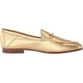 thumbnail image 6 of Sam Edelman Loraine Gold Boa Metallic Almond Toe Slip On Stack Heel Wide Loafers (Gold Boa Metallic, 6), 6 of 6