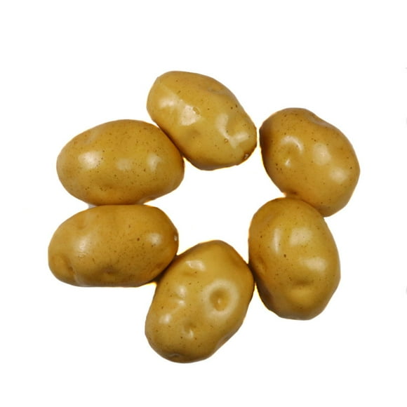 6Pcs Foam Fake Potatos Simulation Bubble Fruits & Vegetables Emotion Arrangement Scenes Props Simulation Potato