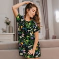 thumbnail image 3 of Rocae Chamomile for Nightgowns for Women Sleep Shirts Short Sleeve Nightshirt Pullover Nightdress, 3 of 6