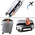 thumbnail image 5 of Set of 2 Luggage Tags, Premium Quality Tags with Address Plate, Particularly Attractive and Secure, Waterproof Stainless Steel Cable - Tags (Orange), 5 of 5