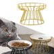 thumbnail image 3 of Cuenco de cerámica para perros y gatos, plato para comer, plato para refrigerios, protector de cuello Soporte elevado dorado, 3 of 9