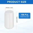 thumbnail image 2 of Uxcell 100pcs Round Rubber End Caps 10mm ID Bolt Covers Caps Vinyl Rubber Flexible Screw Thread Protectors for Metal Tube Rod Bolts, White, 2 of 7