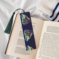 thumbnail image 4 of Kdxio Howling Wolf Print Metal Tassel Bookmarks,Perfect Gift for Art Lovers and Bookworms Metal Bookmarks for Women, 4 of 8