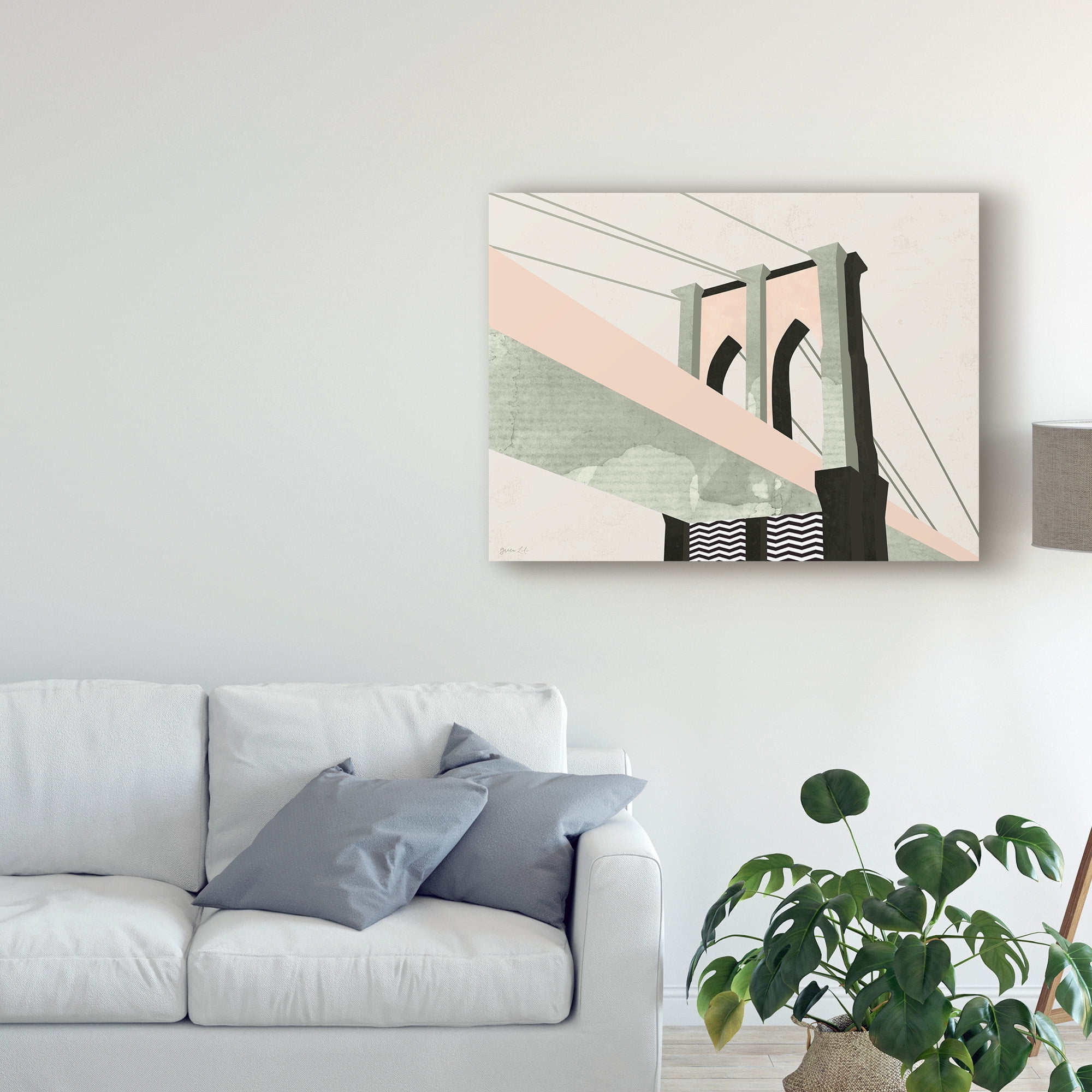 Trademark Fine Art 'Graphic New York IV' Canvas Art by Green Lili
