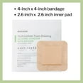 thumbnail image 4 of McKesson Hydrocellular Foam Dressing, Silicone Adhesive Bandage, 4 in x 4 in, 10 Count, 20 Packs, 200 Total, 4 of 11