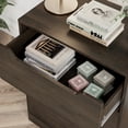 thumbnail image 7 of Homfa 3 Drawer Dresser, 23.6'' W Nightstand Chest of Drawer for Bedroom Living Room, Dark Brown, 7 of 7