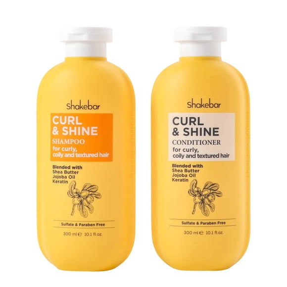 Set de champú y acondicionador SHAKEBAR Keratin Curly Hair