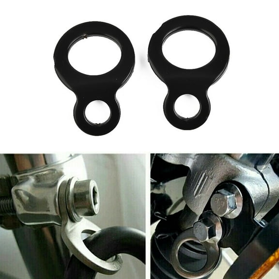 2 Pcs Tie Down Strap Rings Point Securing for Motorcycle Dirt Bike ATV UTV