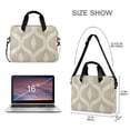 thumbnail image 3 of FORMRS 16" Laptop Bag Carrying Sleeve Case with Handle Travel Shoulder Briefcase, Light Brown Pattern, 3 of 8