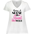 thumbnail image 3 of Inktastic Nurse Appreciation Gift Cute Women's Plus Size V-Neck T-Shirt, 3 of 5