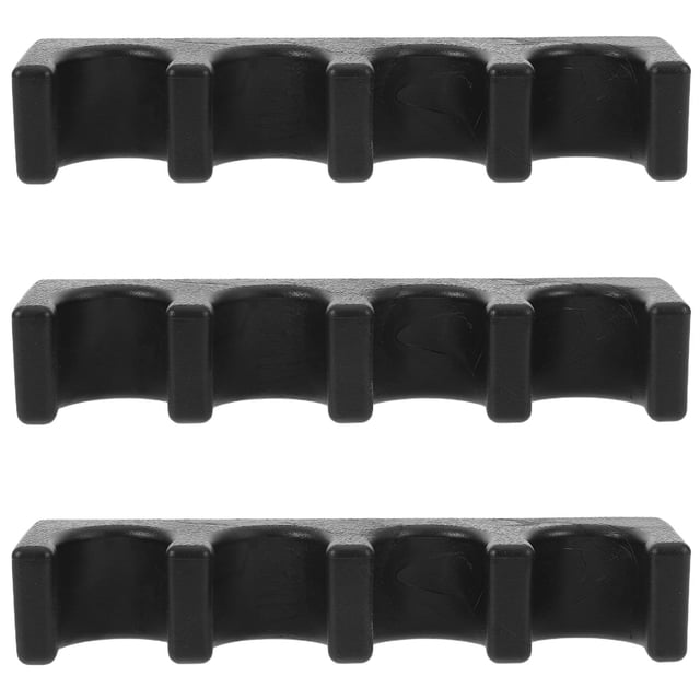 unbranded 3Ud Soporte Para De Billar Negro Con Adhesivo Para Pared Fácil De Instalar