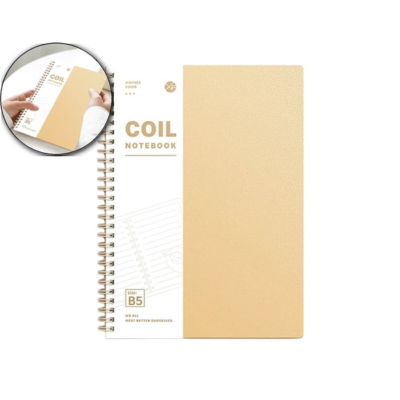 Ruled Notebook, Soft Cover Spiral Notebook, Memo Notepad Sketchbook, Diary Spiral Book Journal,120 Pages, 60 Sheets, 9.8x 7 Inches