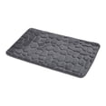 thumbnail image 4 of Bathroom Rug Memory Foam Mat 3D Pebble Dark Grey 32"L x 20"W, 4 of 7