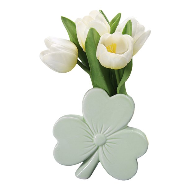 Jarrón de cerámica con lazo para flores, moderno jarrón con lazo para flores, para el hogar, la oficina, centro de mesa, jarrón decorativo con plantas florales.