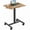 Brown, variant on Adjustable Rolling Desk Laptop Computer Cart for Home, Office, Classroom,Overbed Table