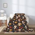 thumbnail image 2 of Gaeub Autumn Fox Print Flannel Throw Blanket, Home Fleece Throw Blanket for Couch or Bed,Decorative Blankets,Lightweight Fuzzy Flannel Blanket-50"x40", 2 of 6