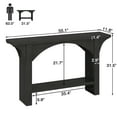 thumbnail image 3 of Tarnorci 55" Console Tables for Entryway Hallway, Living Room，	black, 3 of 5