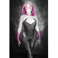 thumbnail image 3 of Disfraz de Spider-Man Across the Spider Verse de Gwen Stacy, disfraz de superhéroe de licra con estampado 3D para Halloween, mono de Spider-Man, 3 of 4