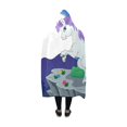 thumbnail image 3 of ASHLEIGH Hooded Blanket Night Scenery with Pegasus Wearable Blanket 50x60 Inch Hooded Throw Wrap Robe, 3 of 3