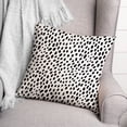 thumbnail image 3 of Creative Products Black and White Spots 18 x 18 Spun Poly Pillow, 3 of 3