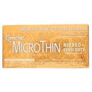 Kimono Micro Thin Ribbed Sensi Dots Lubricated Latex Condoms - 12 ct
