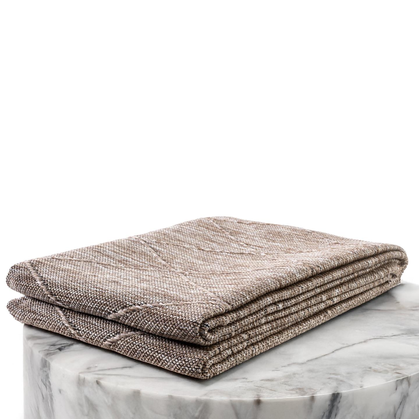 Luxe Weavers Non-Slip Washable Outdoor Beige 9x12 Area Rug, Modern Geometric Carpet