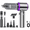 6653 Silver Purple, variant on Wireless Car Vacuum Cleaner Handheld Cordless Blower Dust Blower 18000Pa Suction