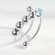 thumbnail image 5 of Juego de 6 anillos de ansiedad giratorios, ajustables y unisex, perfectos para aliviar el estrés y como regalo de cumpleaños, 5 of 8