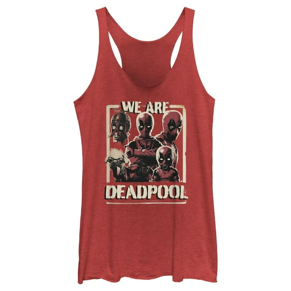 Women's Marvel: Deadpool & Wolverine We Are Portraits  Racerback Tank Top