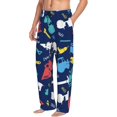 thumbnail image 2 of Daiia Colorful Excavator Men's Sleep Pant with Pockets and Drawstring,Pajama Pants-Large, 2 of 9