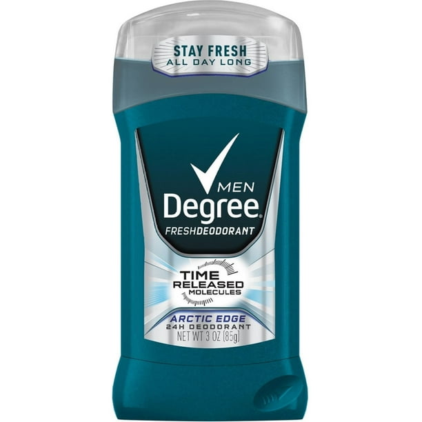 Degree for Men Deodorant Time Released, Arctic Edge 3 oz (Pack of 2